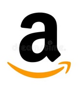 Amazon's logo, which is a yellow rectangle with the word 'Amazon' in black letters.