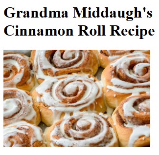 A delicious plate of cinnamon rolls, freshly baked and topped with a generous drizzle of creamy icing. The rolls are golden brown and soft, with a perfect swirl of cinnamon filling visible in each bite.